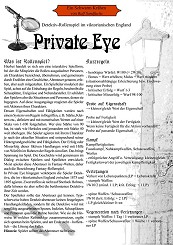 2018 - Ein Schwarm Krähen (Kostenloses Abenteuer zum Gratis-Rollenspiel-Tag für 'Private Eye'